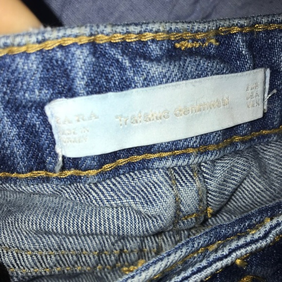 Rare Zara Graffiti Jean Shorts - Picture 5 of 7